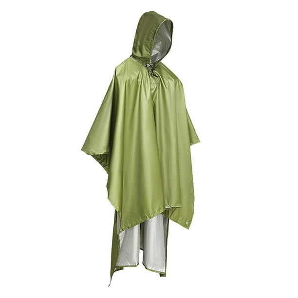 Chaqueta de lluvia larga con capucha para hombre, poncho de lluvia  impermeable de emergencia, poncho ligero para actividades al aire libre