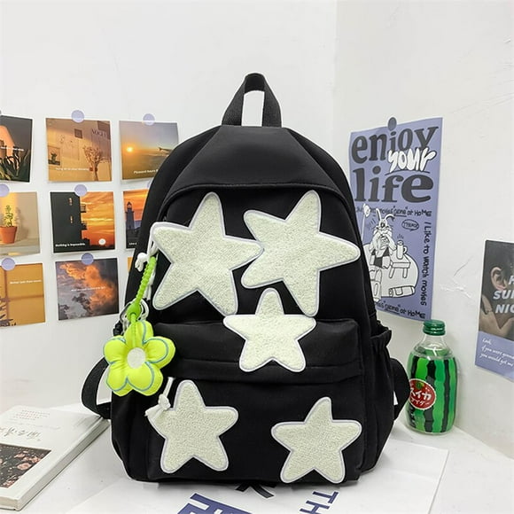 bonita mochila escolar para adolescentes y niñas mochila de viaje coreana de gran capacidad para ordenador portátil paquete de libros bolso de mano oxford impermeable fivean unisex