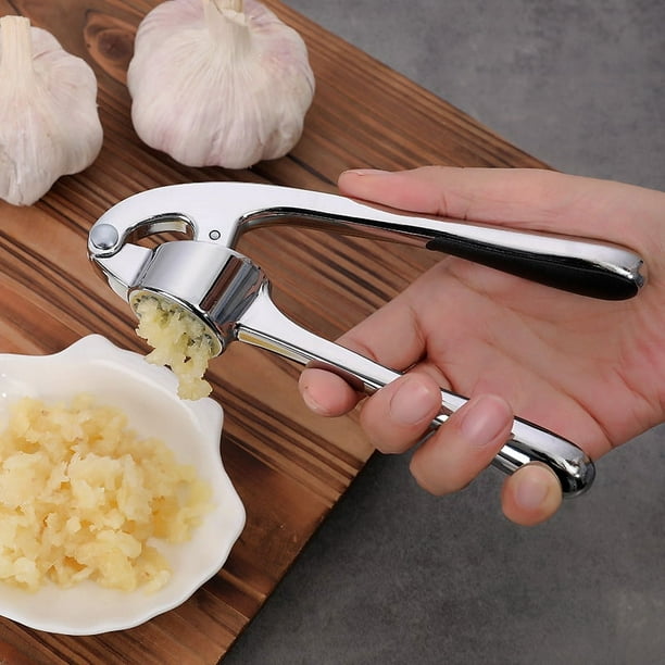 Picador de ajo manual con juego de pelador de ajo para cocina