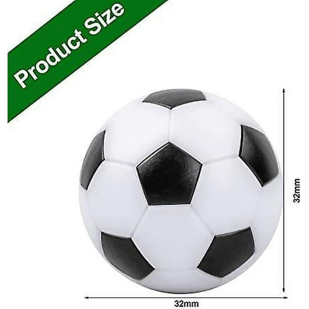 8 bolas de futbolín de 32 mm, bolas de repuesto de futbolín de resina  ecológicas, mini bolas de mesa de futbolín para niños y adultos (blanco y  negro) Sailing Electrónica