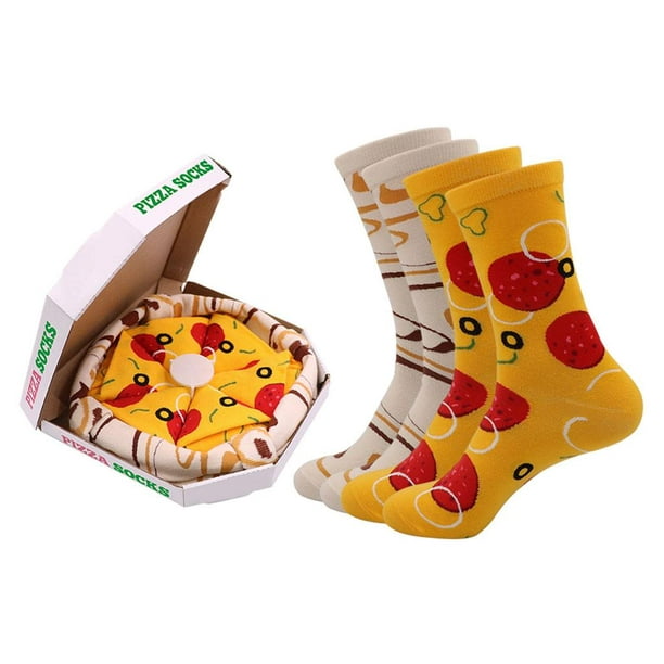 de calcetines de pizza de talla única Regalos Navidad para todo juego Accesorios para disfra Calcetines Pizza | Walmart en línea