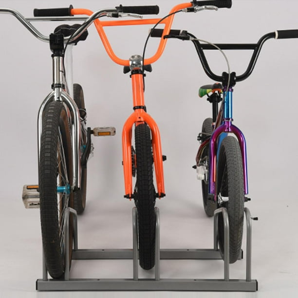  Soporte de suelo para bicicleta, soporte de estacionamiento de  bicicleta de acero para bicicletas de 16 a 29 pulgadas, organizador de  almacenamiento de ciclismo para interiores y exteriores, soporte : Deportes
