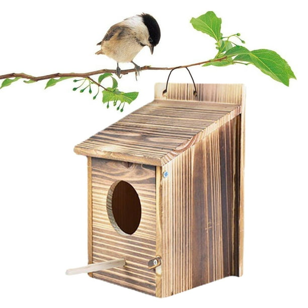 Casa de pájaros, pajarera para exterior, patio, caja decorativa, casas para pájaros par Sunnimix Casita para pájaros al aire libre | Walmart línea