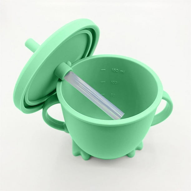 Vasos de silicona para bebés Vasos de alimentación Material de aprendizaje  para bebés Vasos para bebés Entrenamiento de bebidas 160ml 6+ Regalos 