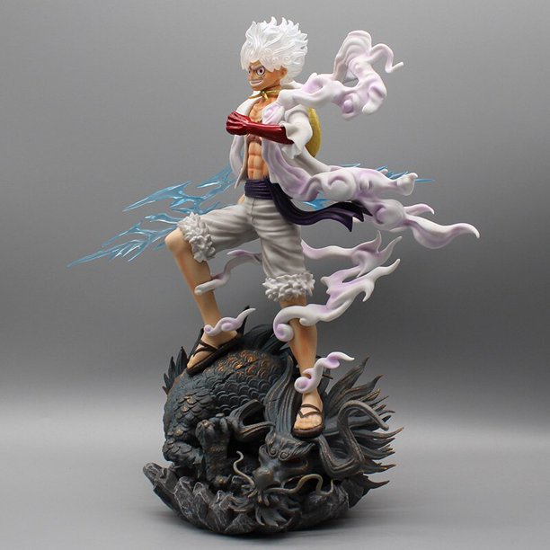 34cm One Piece Gear 5 Luffy Anime Figure Sun God Nika Action Figures PVC  Statue Figurine