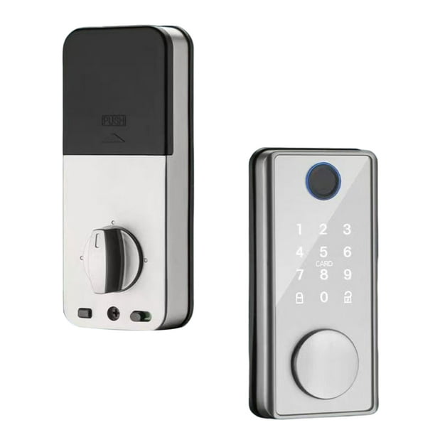 Kit de cerradura de puerta electrónica inteligente, cerradura de puerta  Bluetooth, sistema de control de acceso antirrobo con desbloqueo