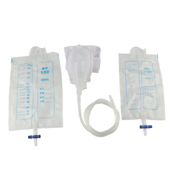Colector de orina, conducto de catéter 1000ML 2000ML bolsa de orina  portátil de viaje con orina o hombres ancianos incontinencia urinaria  pacientes