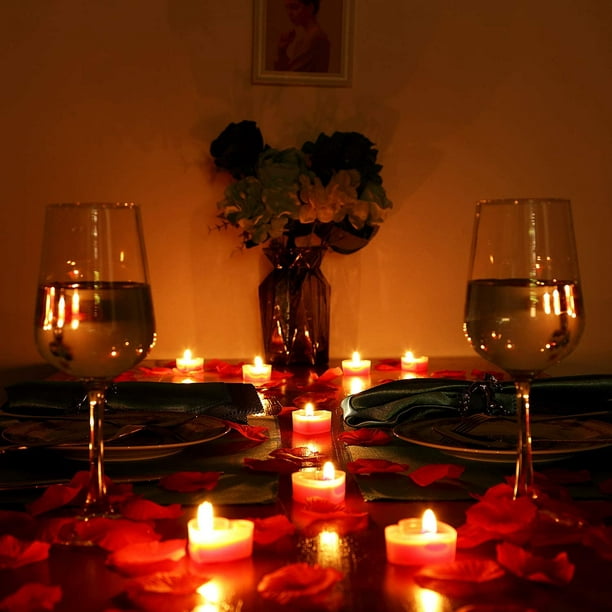  6 velas románticas de 2 x 1.65 pulgadas en forma de corazón  rojo de 2 x 1.65 pulgadas, velas románticas de larga duración, para  propuesta del día de San Valentín, boda
