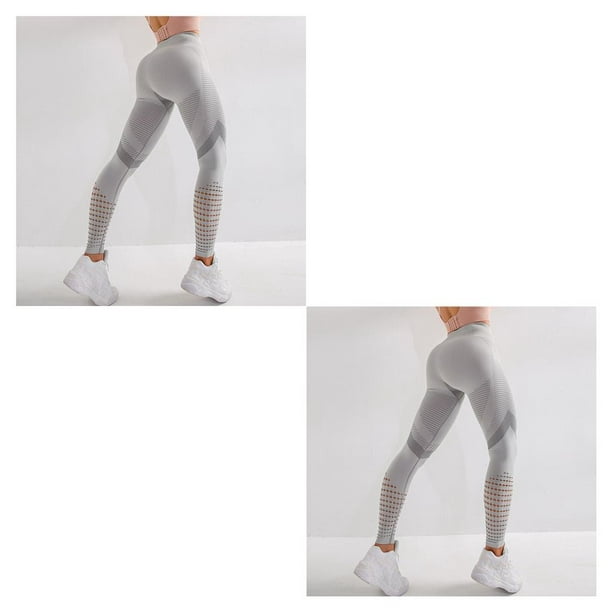 Jumpingount Leggings deportivos para mujer, Yoga, gimnasio súper elástico,  ejercicio femenino, pantalones transpirables que absorben el sudor, Type4  NO4