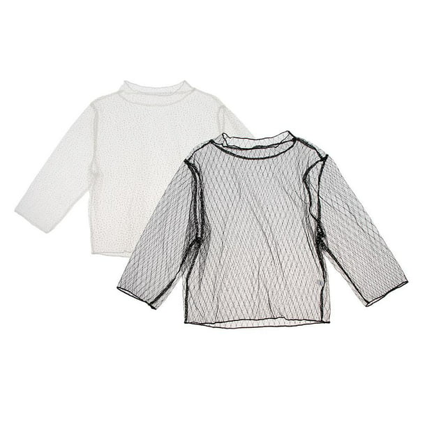 Camiseta blanca para mujer, de manga larga, transparente, sin costuras,  moldeadora de brazo, blusa blanca para mujer (caqui, XL)