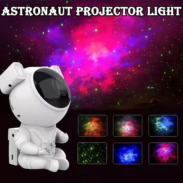 Proyector de luz de astronauta, proyector de galaxia para dormitorio,  proyector de estrellas, luz de galaxia, luz nocturna para niños, decoración  de