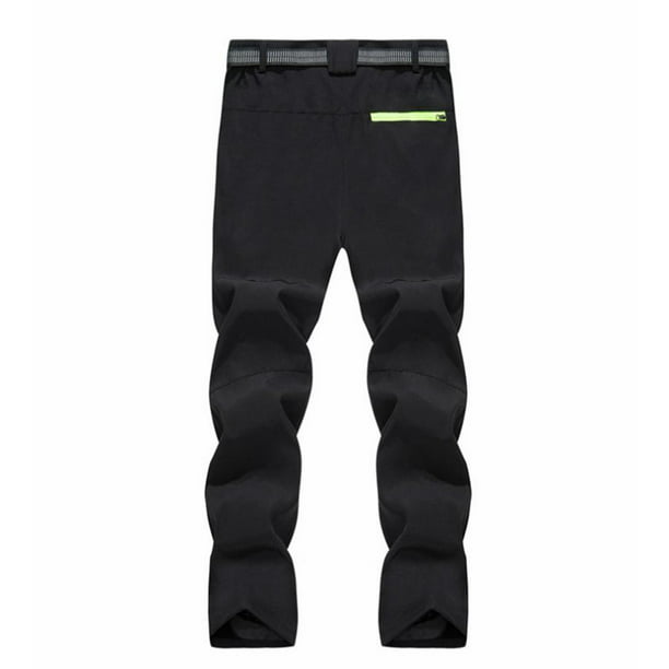Pantalones de senderismo para hombre, resistentes a los arañazos,  impermeables, de secado rápido, rodillas al aire libre, pantalones de  chándal