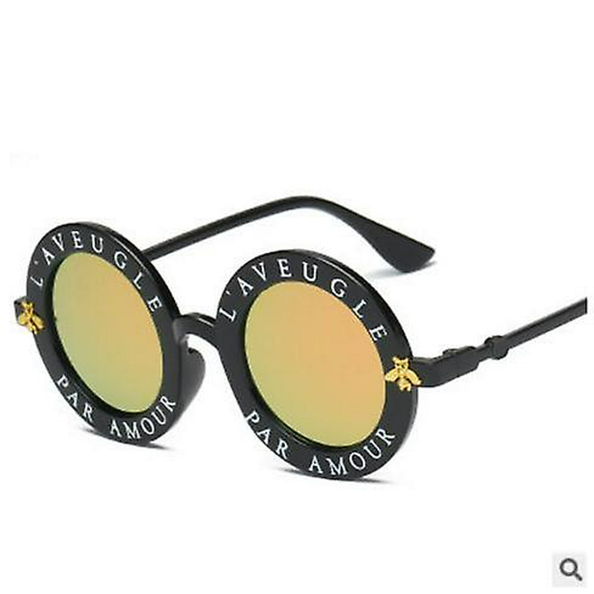 Gafas de sol con letra T para mujer, lentes amarillas de marca famosa,  Estilo Vintage, tonos