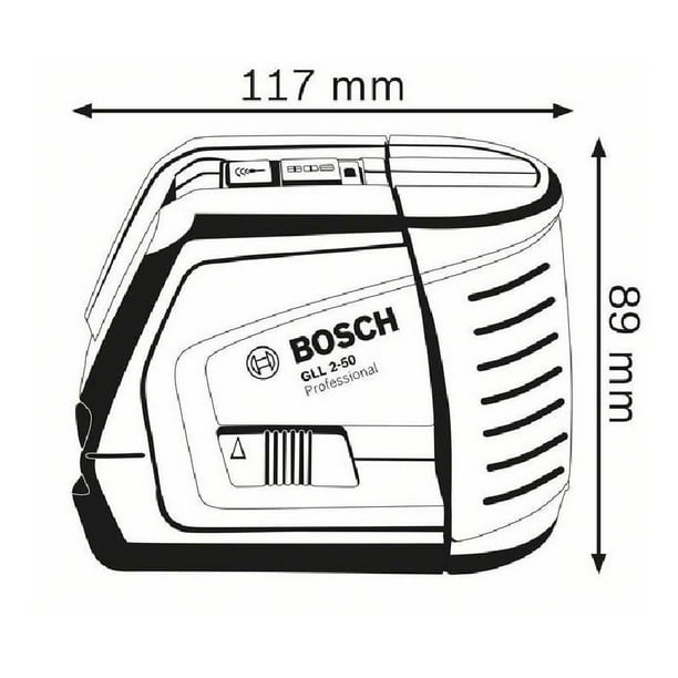  Bosch GLL30 Nivel láser de línea transversal de 30 pies con  dispositivo de montaje flexible de 360 grados y bolsa de transporte : Todo  lo demás