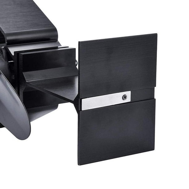 Ventilador para estufa de leña de aluminio anodizado con un acabado en  color negro Vida XL