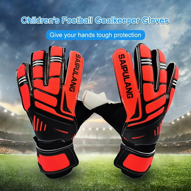 Manoplas De Portero Fútbol americano Guantes antideslizantes para portero  de fútbol para niños, protección para los dedos, guantes para niños  Likrtyny Para Estrenar