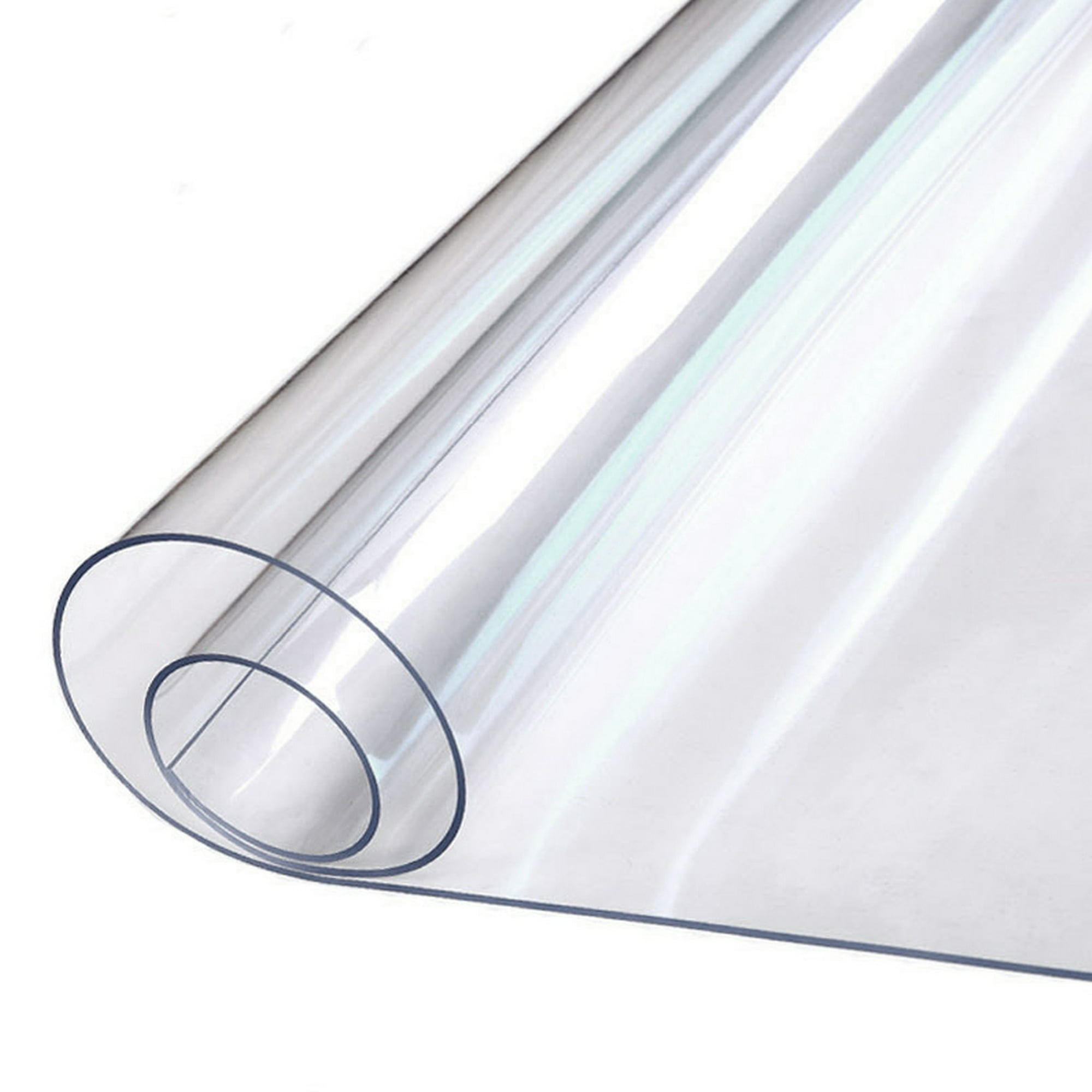  Xyanzi - Mantel rectangular de hule transparente de PVC, 0.039  in de grosor, impermeable, a prueba de aceite y antiquemaduras, de plástico  : Hogar y Cocina