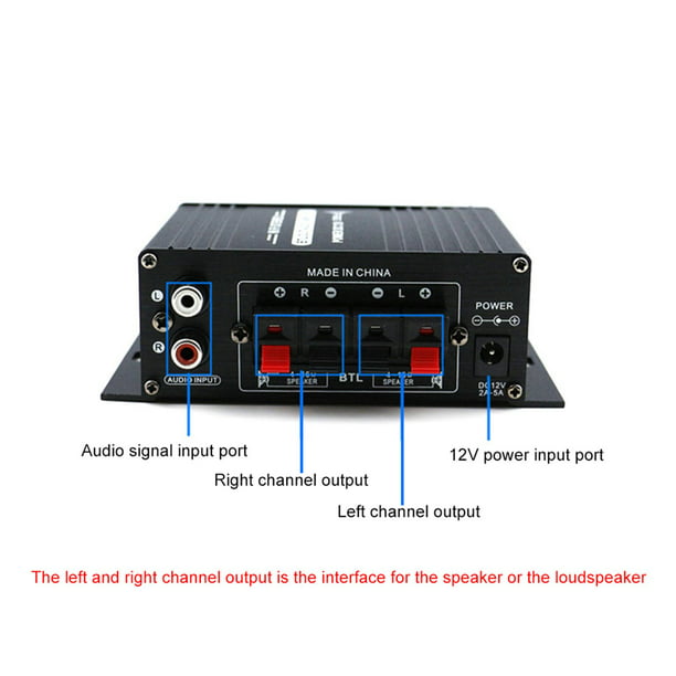 Receptor Amplificador de Audio Estéreo Bluetooth Amplificador de Alta para  Altavoces Domésticos TPA3255 Sunnimix Amplificador bluetooth