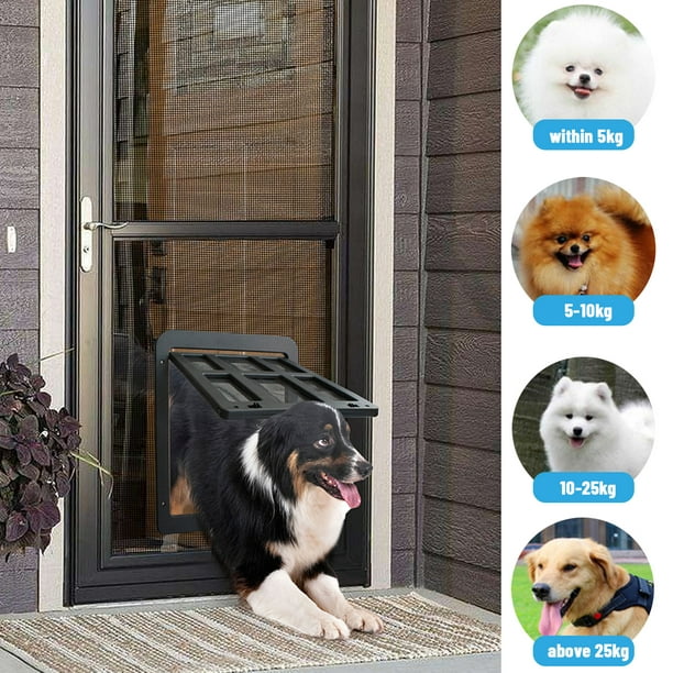 Puerta con mosquitero para perros - Puerta con mosquitero para mascotas con  Puerta para perros para Sunnimix Puerta abatible para pantalla