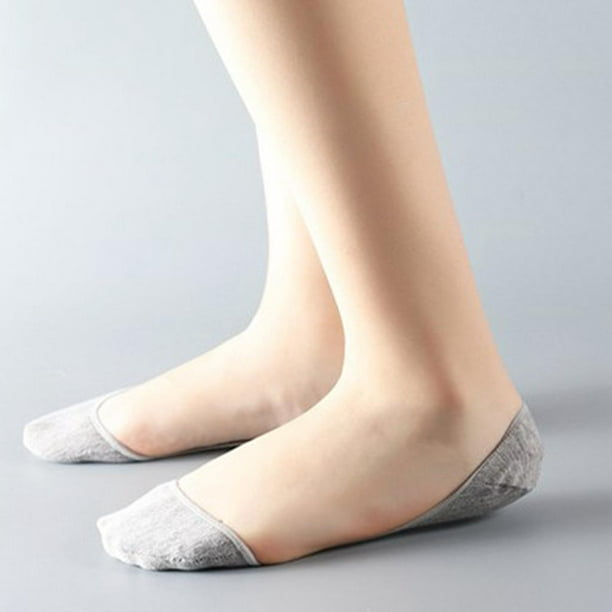 Calcetines invisibles de algodon para proteger los pies Blanco