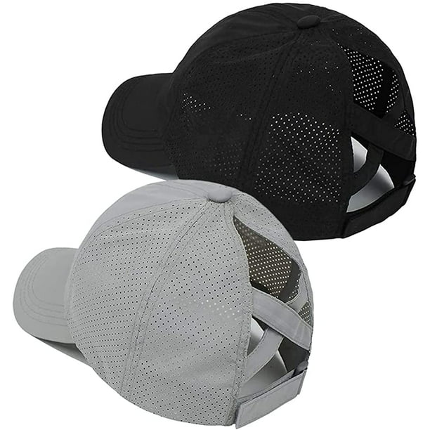 Gorra de béisbol de secado rápido a la moda, gorra negra para