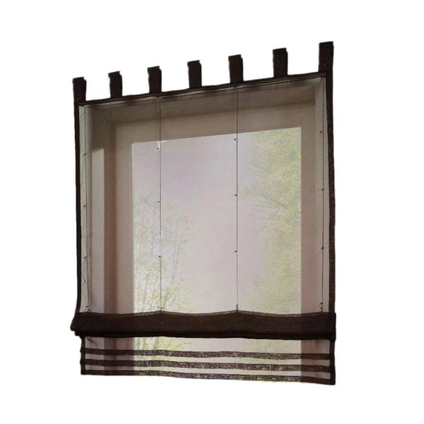 Cortinas de bolsillo con varilla ajustable, cortina de ventana