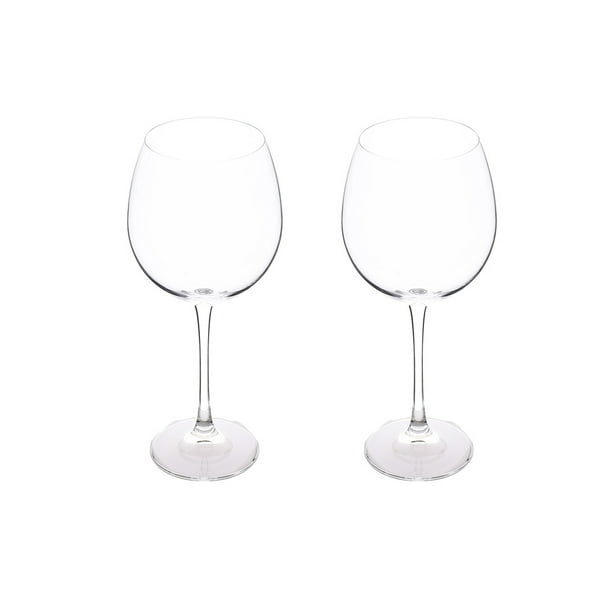 Juego 2 copas de cristal para vino o agua