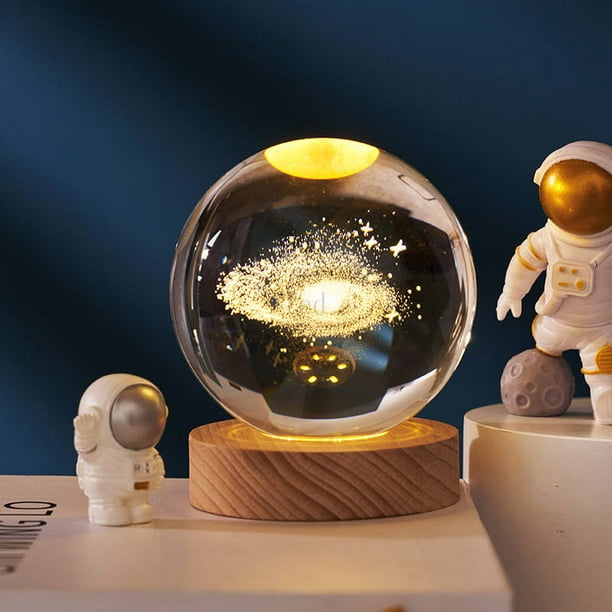 Lámpara de pared de astronauta 3D, Luna, Planeta, lámparas de
