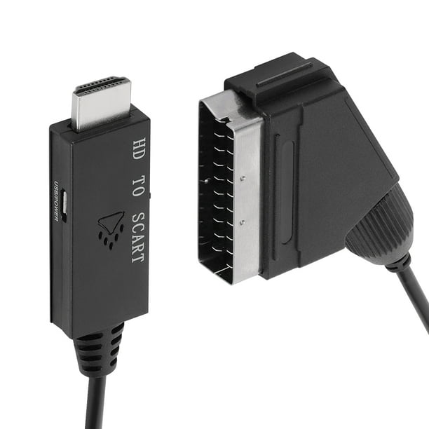 Adaptador de euroconector HDMI con cables HDMI y euroconector