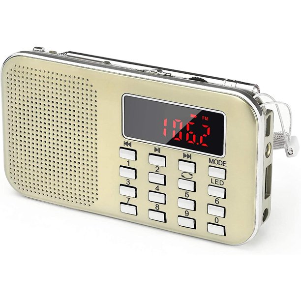  Radio digital AM FM de 600 mAh Radio portátil de