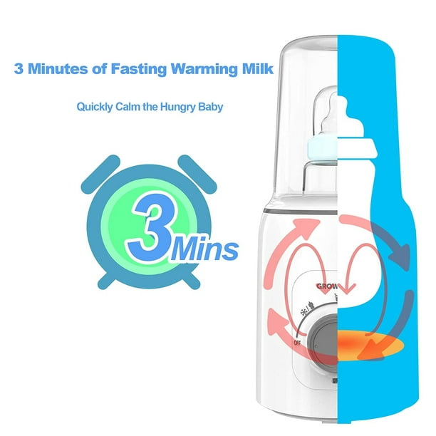 Calentador de biberones 10 en 1 doble calentador de biberones para leche  materna y fórmula calentador de leche rápido con temporizador, control