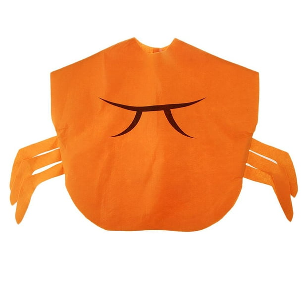 Disfraz Cangrejo Sombrero Naranja Animal Atractivo Sin Tejida