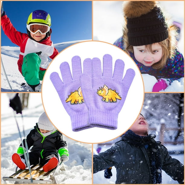 Billuyoard Guantes de invierno para niños Equipo deportivo unisex para  niños Protector de manos cómodo Actividades al aire libre Suministros para  el amarillo 2piezas Billuyoard CBP207161