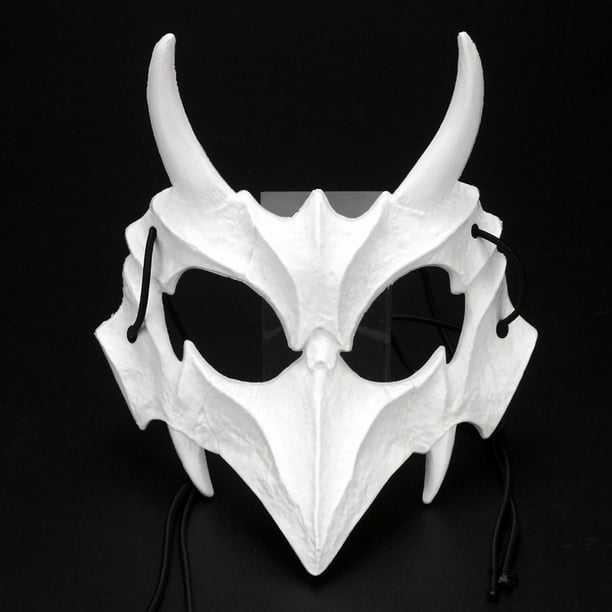 Máscara de hombre lobo para la cabeza, disfraz de lobo, máscara de disfraz  de fiesta (negro, talla única)