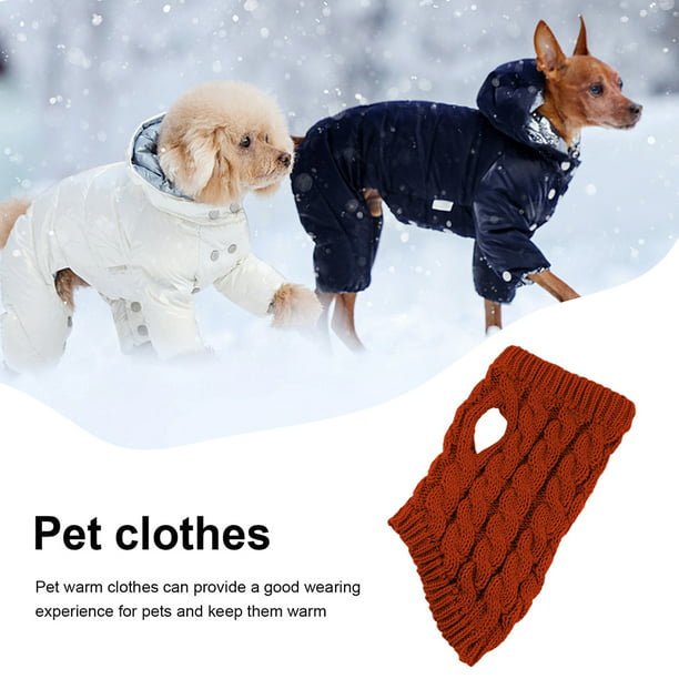 Suéter de punto de alto para mascotas ropa térmica transpirable de invierno para perros y gat Likrtyny Para estrenar | Walmart en línea