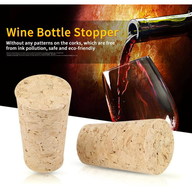 Tapón de botella de vino, 6 unidades, tapones de vino de madera suave  natural para botellas de vino, corchos de repuesto en forma de T, para  botellas