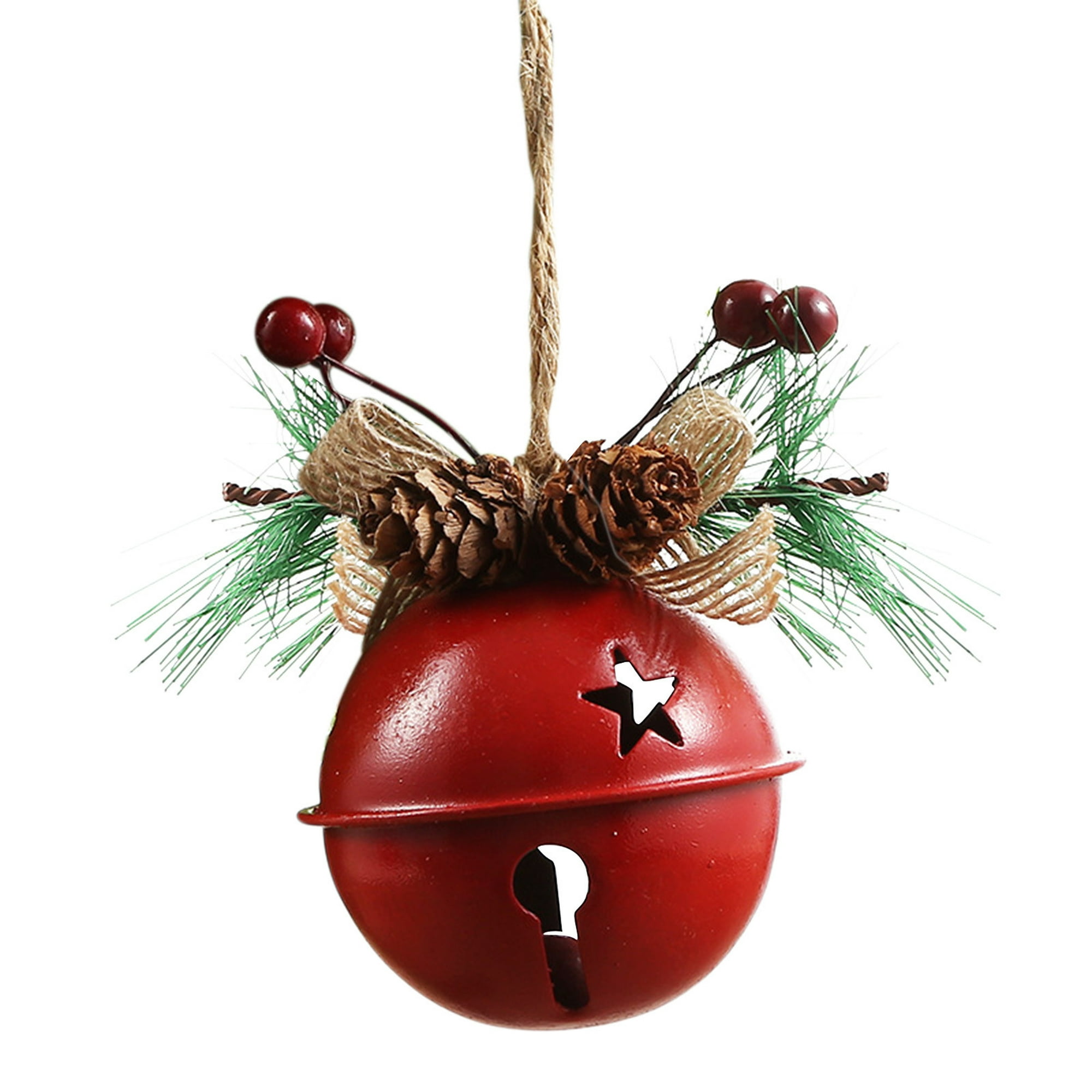 Cascabeles grandes plateados – 24 piezas – Suministros de manualidades y  decoración navideña para el hogar