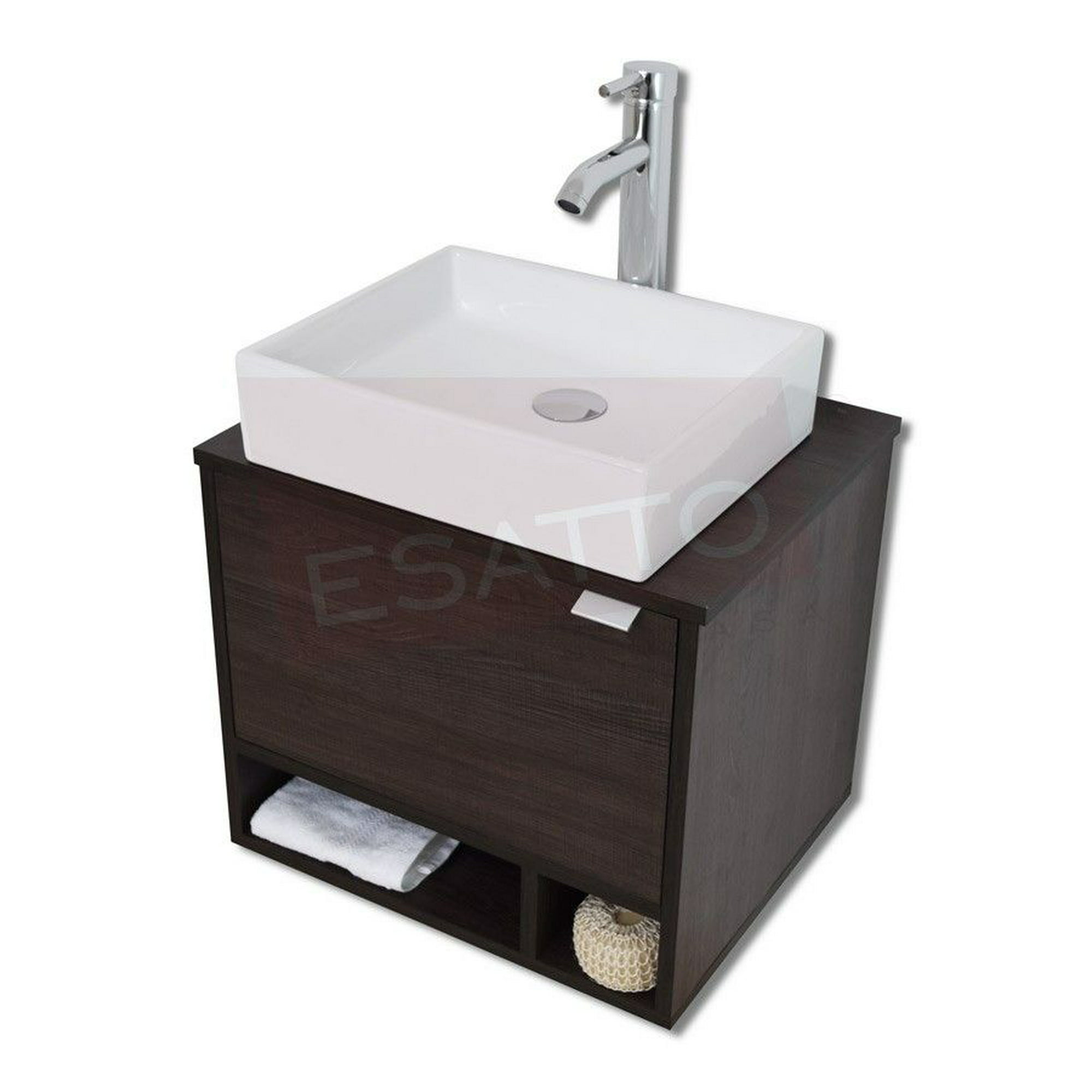 Esatto® mueble dcta platz lavabo cerámica llave desagüe listo para instalar esatto dcta platz