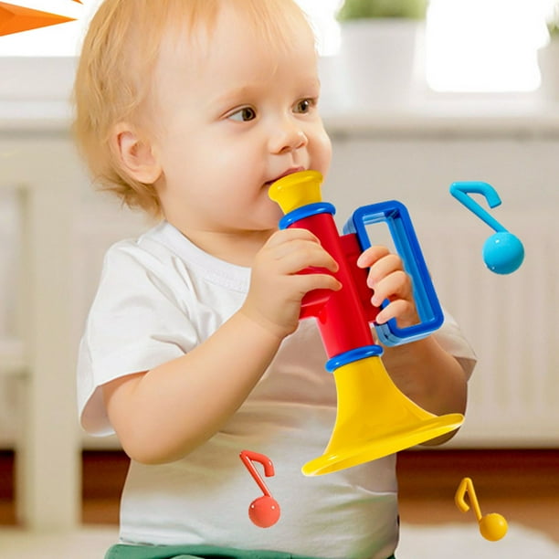 Juguete plástico de la trompeta juguete plástico educativo del cuerno del  regalo de cumpleaños multifuncional para el hogar ANGGREK Otros