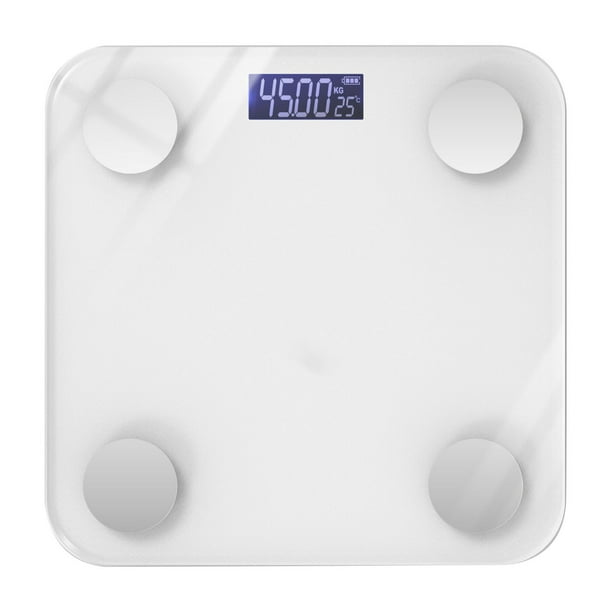 Báscula digital inteligente para peso y grasa corporal, báscula  motivacional Bluetooth y analizador corporal, báscula de baño para calcular  la