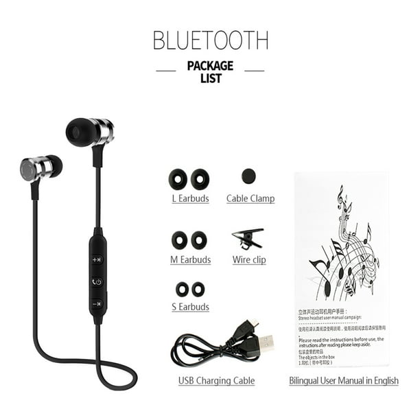 Auriculares Intra-auriculares Inalámbricos Deportivos Bluetooth Con  Micrófono Para Móviles Multiusos rojo Sunnimix Auricular