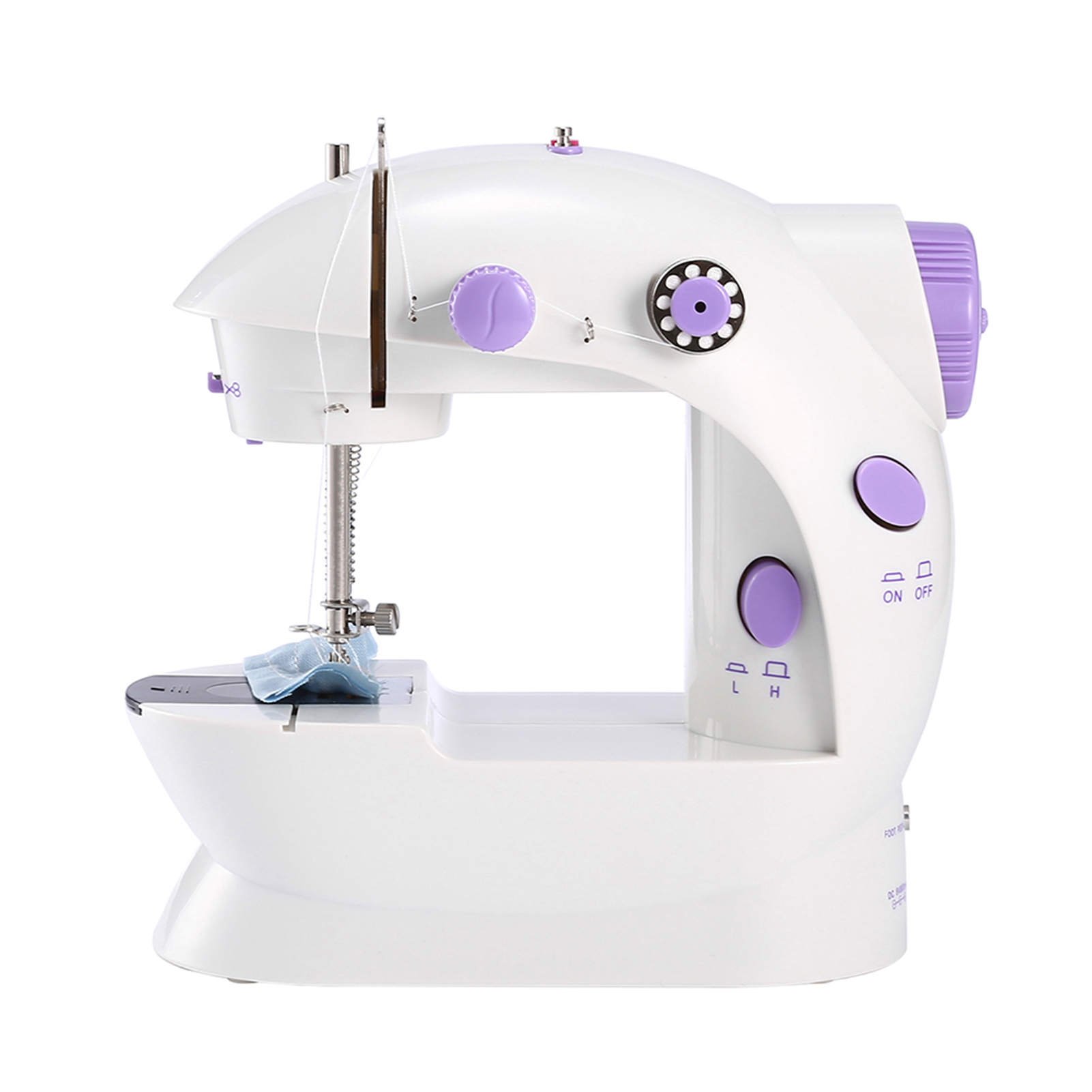 Máquina de coser Irfora Mini máquina de coser portátil Máquina respetuosa  con el medio ambiente de doble velocidad Máquina duradera para coser telas  domésticas Práctico y regalos AC100-240V Irfora Máquina de coser