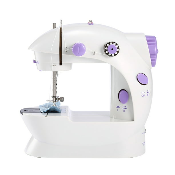 Máquina de coser Irfora Mini máquina de coser portátil Máquina respetuosa  con el medio ambiente de doble velocidad Máquina duradera para coser telas  domésticas Práctico y regalos AC100-240V Irfora Máquina de coser