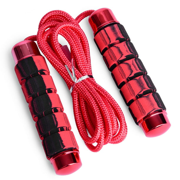 CJSDYY - Cuerda de saltar de fitness, paquete de 2 cuerdas de cuentas  suaves segmentadas sin enredos, cuerda de saltar de longitud ajustable,  cuerda