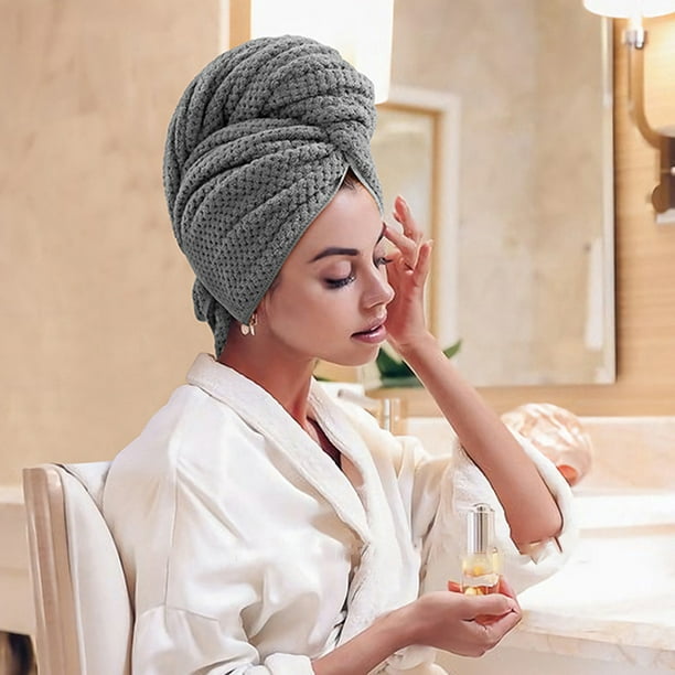 Toalla de microfibra de cabello para mujeres Anti Frizz pelo Toalla de  secado el secado rápido, Super suave y absorbente toalla para envolver el  pelo rizado el cabello liso - China Secador
