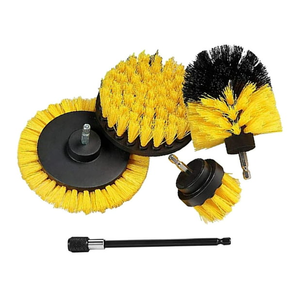 de accesorios de cepillo para taladro de limpieza de depurador eléctrico -  Amarillo Gloria Limpieza de la depuradora eléctrica