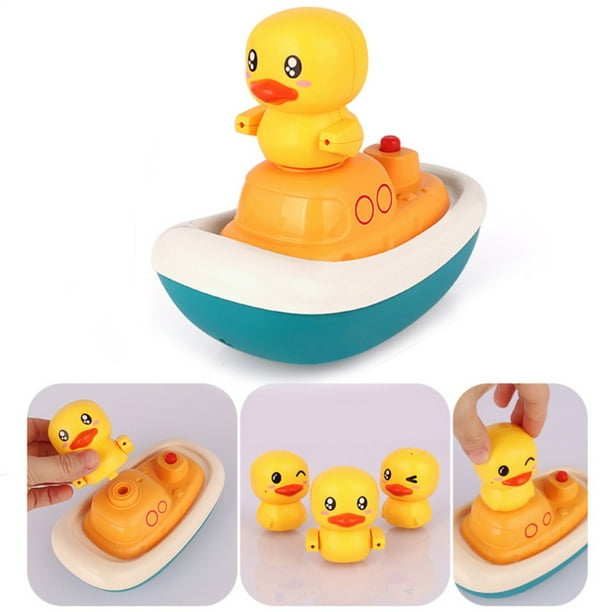 Bañera rociador juguete, bañera eléctrica rociador juguete de agua pato  agua spray de juguete barco fuente juguete