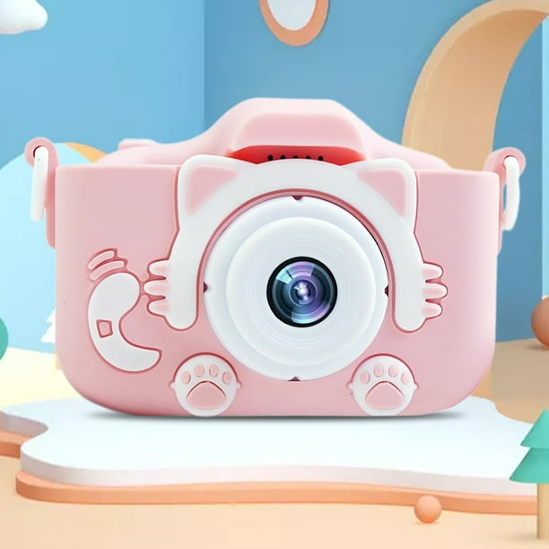 Cámara digital para niños pequeños de 3 a 8 años, mini videocámara  recargable a prueba de golpes, regalos con tarjeta de memoria de 32 GB para  cumpleaños, color rosa : Electrónica 