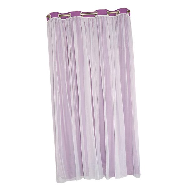 Vargottam Cortinas de algodón color morado de 96 pulgadas de largo, cortina  para puerta, 2 paneles con bolsillo para barra, cortinas para sala de