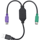 Adaptador de Cable USB PS2 para teclado y ratón con interfaz PS/2, controlador USB integrado y puerto PS2 compatible con conmutador KVM Ormromra 2035516-2 - imagen 4 de 8